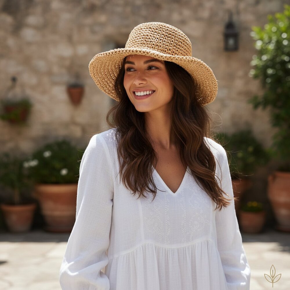 Stylish Tan Sun Hat for Women